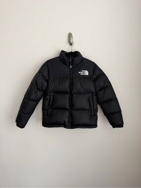 Kids The North Face Retro Nuptse 700 Black Puffer Jacket - Large